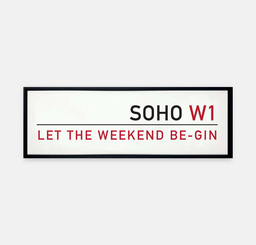 Let-The-Weekend-Be-Gin-Street-Sign-Metal-Frame