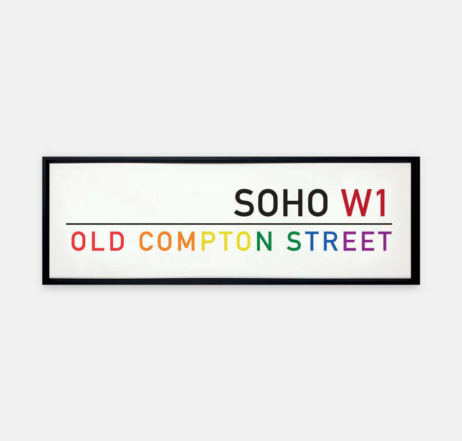 Old-Compton-street-Sign-Metal-Frame