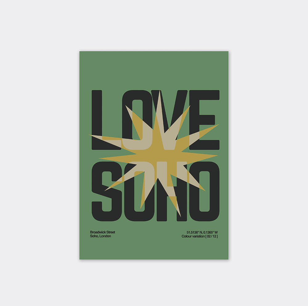 Love Soho 02/12 - Giclee Fine Art - Typography