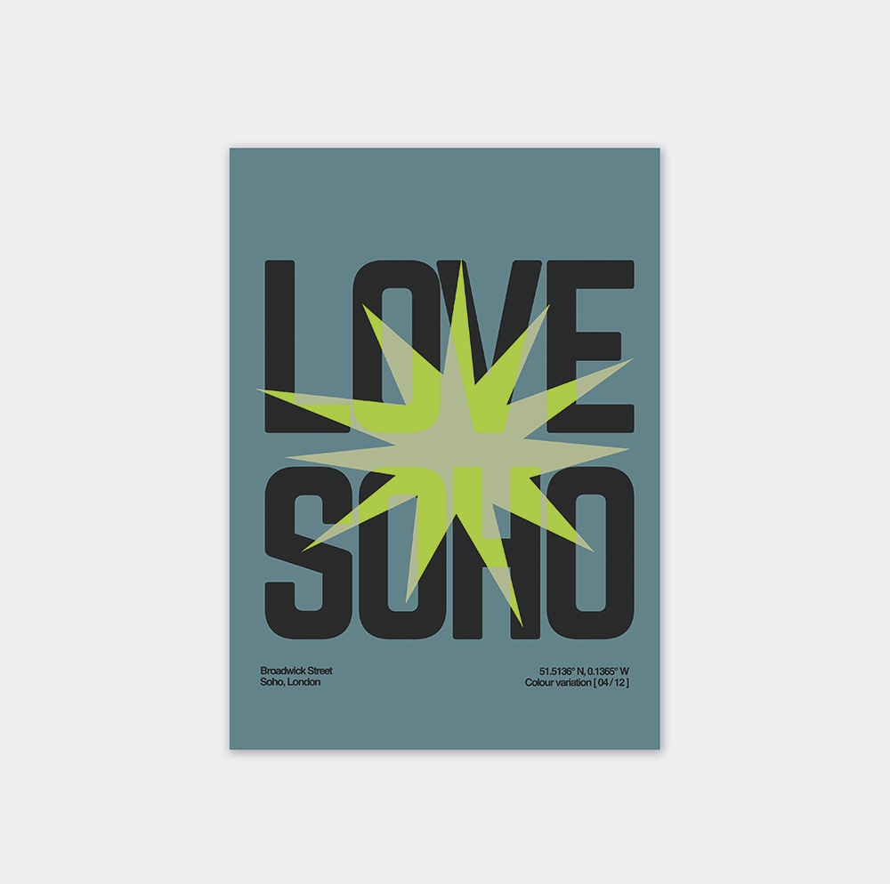 Love Soho 04/12 - Giclee Fine Art - Typography