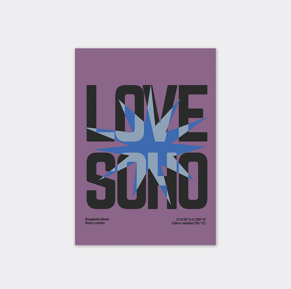 Love Soho 05/12 - Giclee Fine Art - Typography
