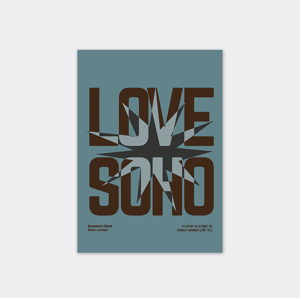 Love Soho 06/12 - Giclee Fine Art - Typography