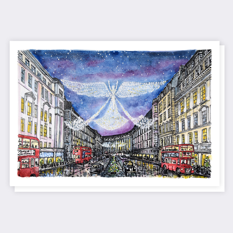 Regent Street - Christmas Card - Architecture