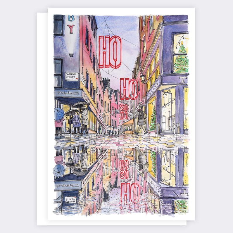 Soho London - Christmas Card - Architecture