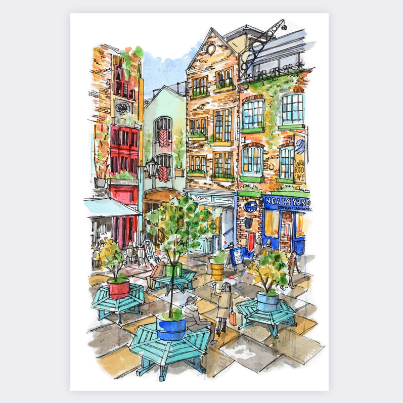 Neal's Yard London - Matte Poster - Architecture