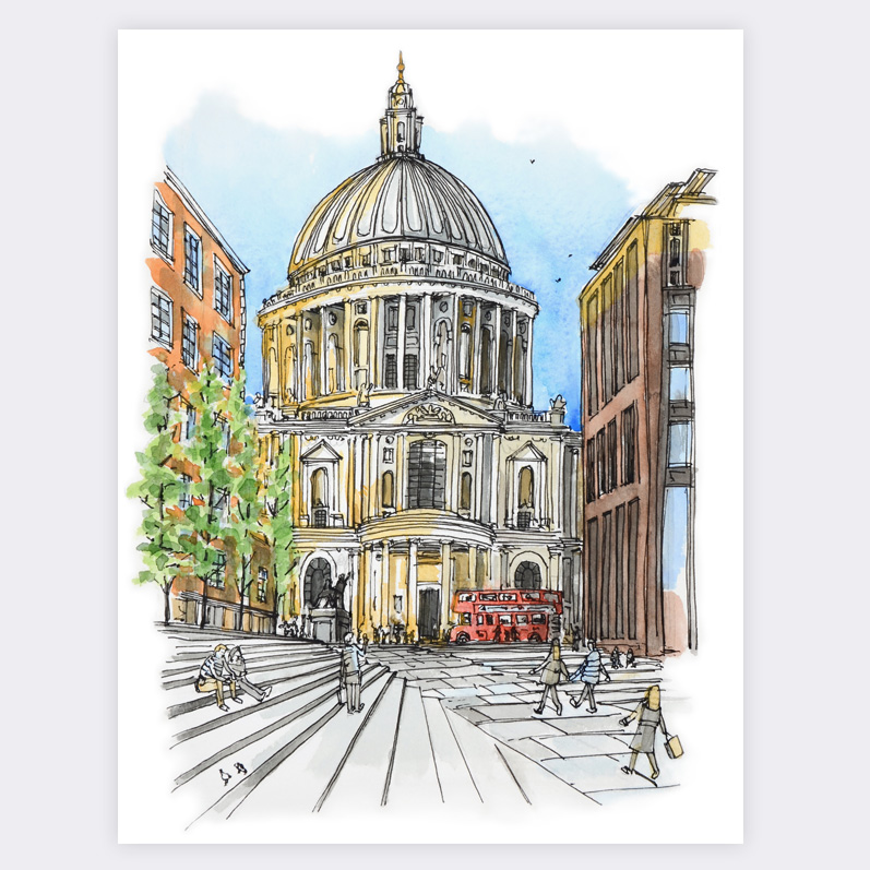St Paul's Cathedral London - Matte Poster - Architecture